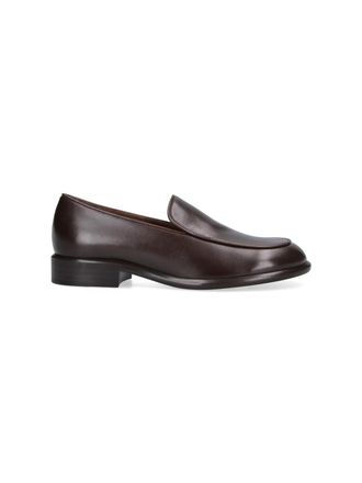 Khaite Brown Miles Rounded Toe Moccasins