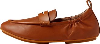FitFlop FitFlop Allegro Leather Penny Loafers Light Tan EN1-592 Womens