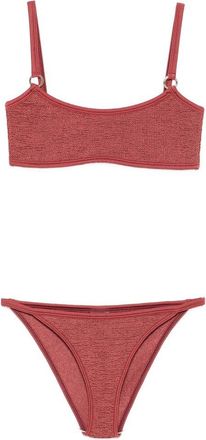 Hunza G Iris Bikini With Gold Hoops