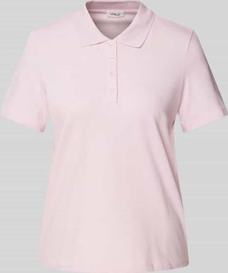 s.Oliver Red Label Regular Fit Poloshirt aus Baumwoll-Mix in Rosa, Gr&ouml;&szlig;e 38