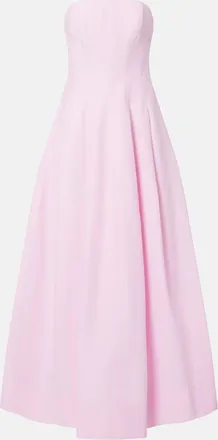 SIMKHAI Avril cotton-blend bustier gown