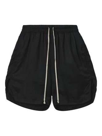 Rick Owens Boxers drawstring side-split shorts - Black