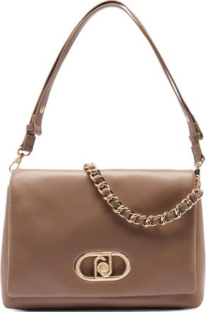 Liu Jo Borsa a tracolla LaPuffy grande con catena - Toni neutri