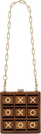 Cult Gaia Tic Tac Toe Box Bag in Walnut at Nordstrom