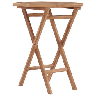 vidaXL Mesa Plegable De Jard&iacute;n Madera Maciza De Teca 60x60x75 Cm Vidaxl