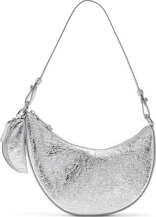 Kate Spade New York Duo Crinkle Metallic Mini Shoulder Wallet Womens Handbags Metallic, Leather
