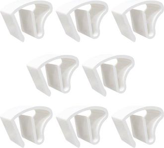 OEM Juego De 24 Soportes De Sujeci&oacute;n Universales De Pl&aacute;stico Para Persianas De Aluminio: Montaje Sin Tornillos Ni Taladros