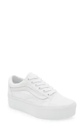 Vans Old Skool Stackform Sneaker in True White at Nordstrom, Size 6.5