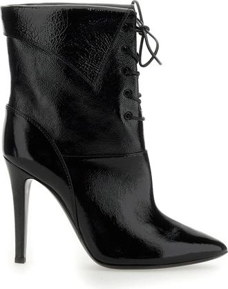 Philosophy di Lorenzo Serafini Patent Boot - Dames - Laarzen met Hak - Zwart - 36 EU - Schoenen