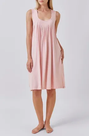 Papinelle Sleepwear Caty Soft Pleat Nightgown in Pink at Nordstrom, Size X-Large