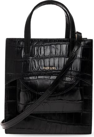 Hidesins Pocket Medium Bag - Dames - Handtassen - Zwart - ONE Size - Leer - Tassen