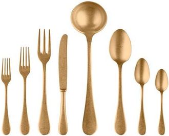 Mepra Vintage Pewter Flatware Set - 43 Pieces in Gold at Nordstrom