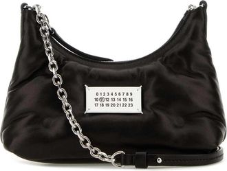 Maison Margiela Gewatteerde Glam Slam Schoudertas - Dames - Schoudertassen - Zwart - ONE Size - Leer - Tassen