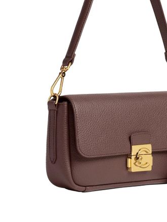 Coccinelle C-Me Lock Medium Shoulder Bag - Brown