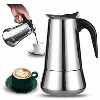 OEM Cafetera Italiana Crezuo De Acero Inoxidable Con Capacidad Para 12 Tazas, Apta Para Todo Tipo De Cocinas.-crezuo