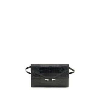 Tom Ford Black Calf Leather Bos Taurus Shoulder Womens Bag