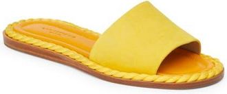 Lafayette 148 New York Slide Sandal in Golden Yellow at Nordstrom, Size 7Us