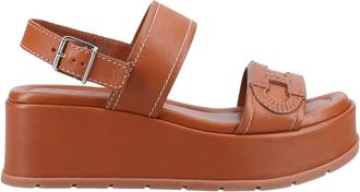 Hogan Brown H703 Platform Sandals