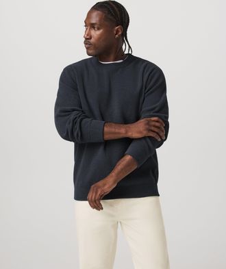 Vuori Clothing Midweight Rib Sweater | Navy | Medium