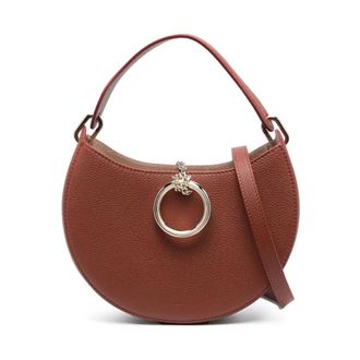 Chlo&eacute; Arl&egrave;ne Leather Shoulder Bag - female - Chlo&eacute; - Handbags - Brown - ONE SIZE - Bags