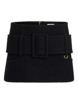Patou Belted Mini Skirt