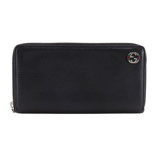Gucci Black Leather Long Wallet (Bi-Fold) (Pre-Owned)