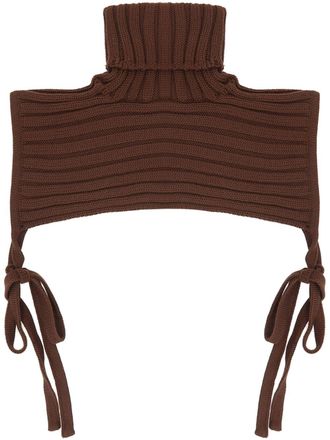 Niccolò Pasqualetti Coprispalla a collo alto - Marrone