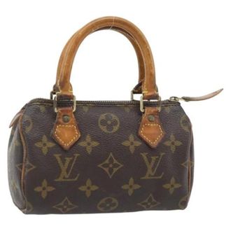 Louis Vuitton Pre-owned Handbags, female, Brown, Size: ONE SIZE Pre-owned Mini Speedy Hand Bag