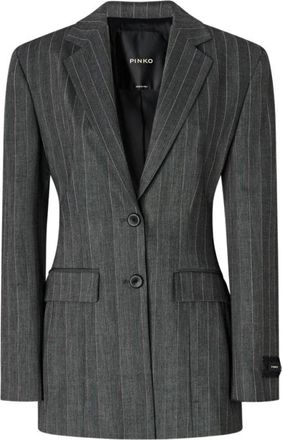 Pinko Gilia Jas - Dames - Blazers - Grijs - L - Wol - Jassen