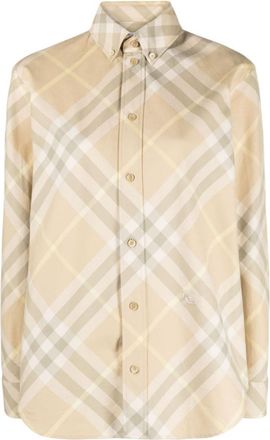 Burberry Beige Check Motif Shirt