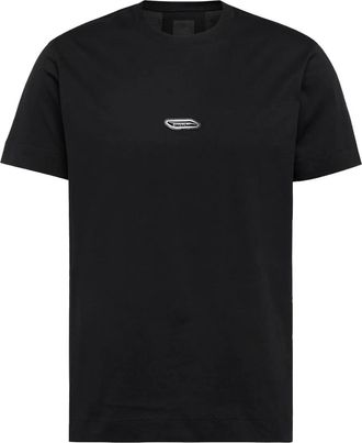 Givenchy T-shirt con placca logo - Nero