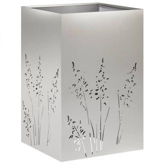 vidaXL Macetero De Jard&iacute;n Plateado 50 X 50 X 75 Cm Acero Inoxidable Vidaxl