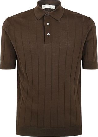 FILIPPO DE LAURENTIIS Rib Short Sleeves Polo Shirt