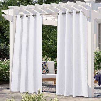 OEM Rideau Occultant - 140x240 Cm - &Agrave; Oeillets - Pour Salon Chambre Bureau - Lot De 2