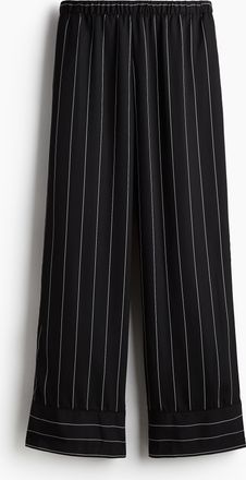 H&M Twillhose in Loose Fit - Schwarz