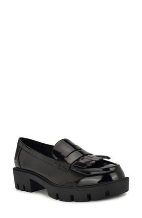 Nine West Missa Platform Lug Loafer in Black 001 at Nordstrom Rack, Size 9