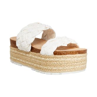 Madden Girl Prettyy Women Sandals White Raffia PRETTYY-WHT Womens