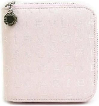 Bulgari Pre-owned Canvas Portemonnee - Dames - Vintage Accessoires - Roze - ONE Size - Vintage