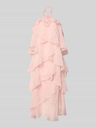 Vero Moda Maxikleid mir 3D-R&uuml;schendetails Modell DELILAH in Rose, Gr&ouml;&szlig;e XL