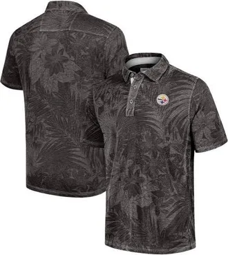 Tommy Bahama Mens Tommy Bahama Black Pittsburgh Steelers Sport Santiago Paradise Polo at Nordstrom, Size Medium