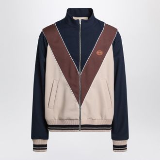 Valentino Reißverschluss up Sweatshirt mit V Logo Patch