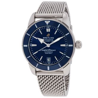 Breitling Pre-owned Breitling Superocean Automatic Chronometer Blue Dial Mens Watch AB2010161C1A1