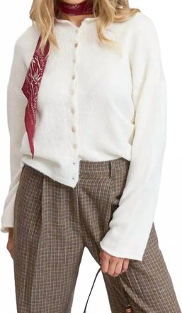 Mimosa Lightweight Button-Down Cardigan In Ivory