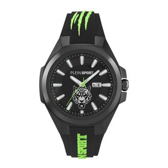 Plein Sport Watches, male, Black, Size: ONE SIZE Analog Sport Watch