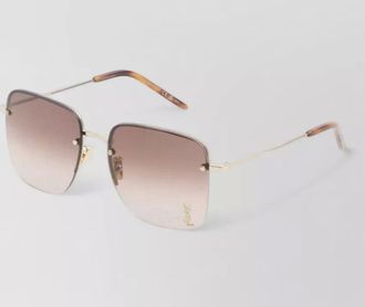 Saint Laurent sl 312 m rimless square metal sunglasses