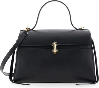 Savette Soft Symmetry Bag - Dames - Handtassen - Zwart - ONE Size - Leer - Tassen