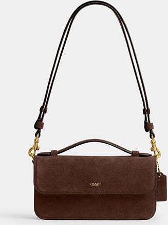 Coach Womens Elora Top Handle Crossbody Bag in Brown | Leather