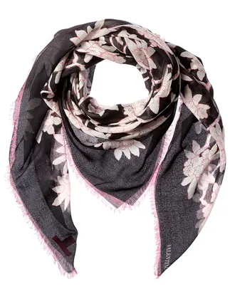 Valentino Cashmere & Silk-Blend Scarf
