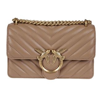 Pinko Pinko, Tassen, Dames, Bruin, ONE Size, Love ONE Mini Simply BAG