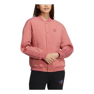 adidas (WMNS) adidas Neo Logo Bomber Jacket Pink HN2434